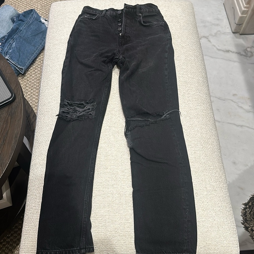 Reformation Cynthia high rise straight jeans